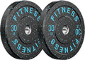 20-650Lbs Bumper Plates 2" Weight Plates Barbell Weightlifting