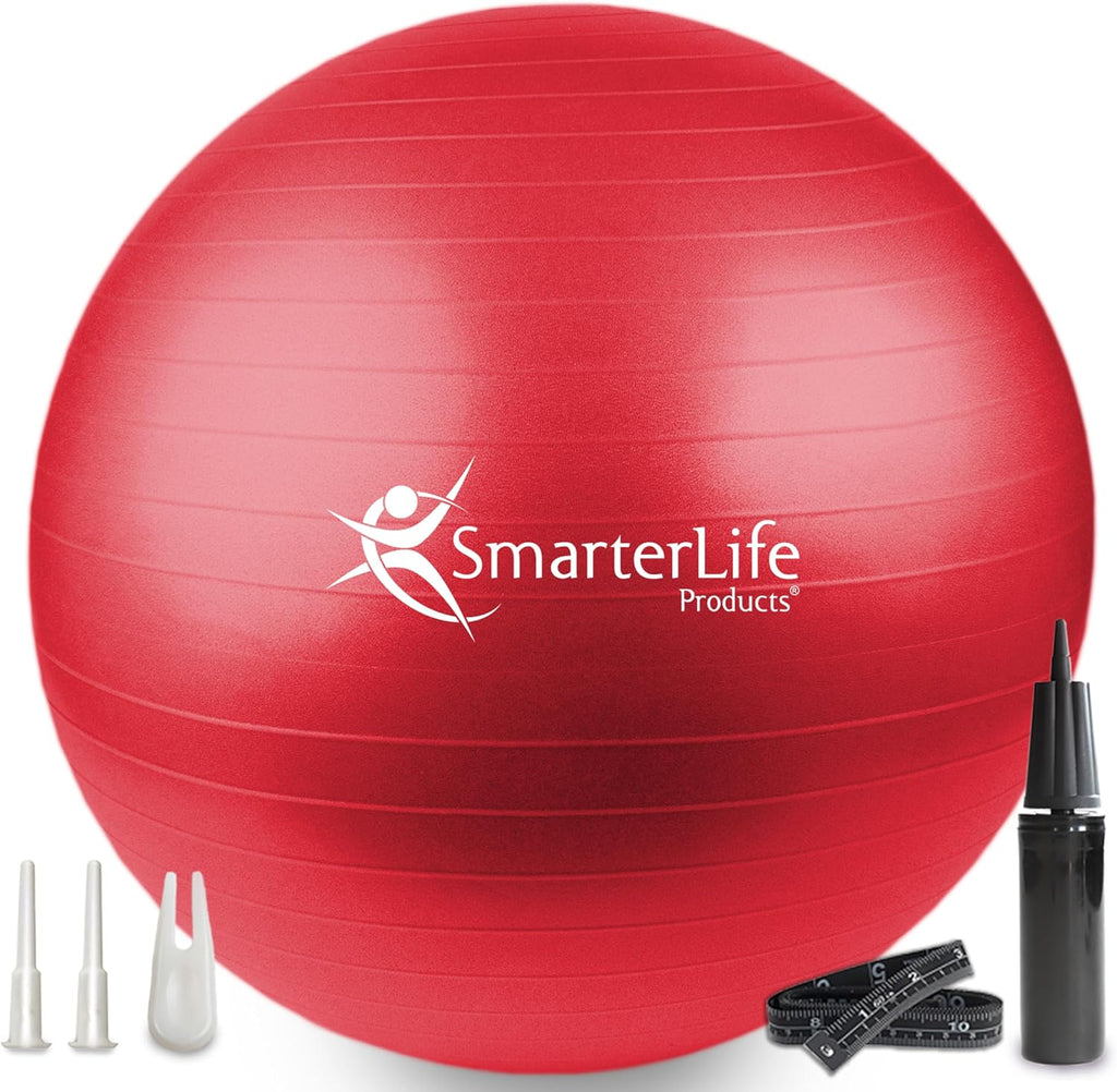 Smarterlife Exercise Ball, Yoga Ball for Gym, Balance, Stability, Pregnancy