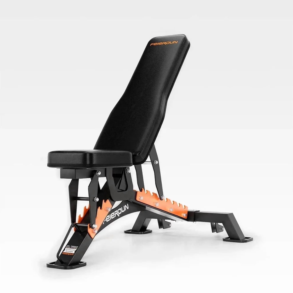 UPGO Heavy-Duty 9 Positions Adjustable Weight Bench Workout Bench with Extended Rear Support for Home Gym Full Body Strength Training,Support up to 1300Lbs