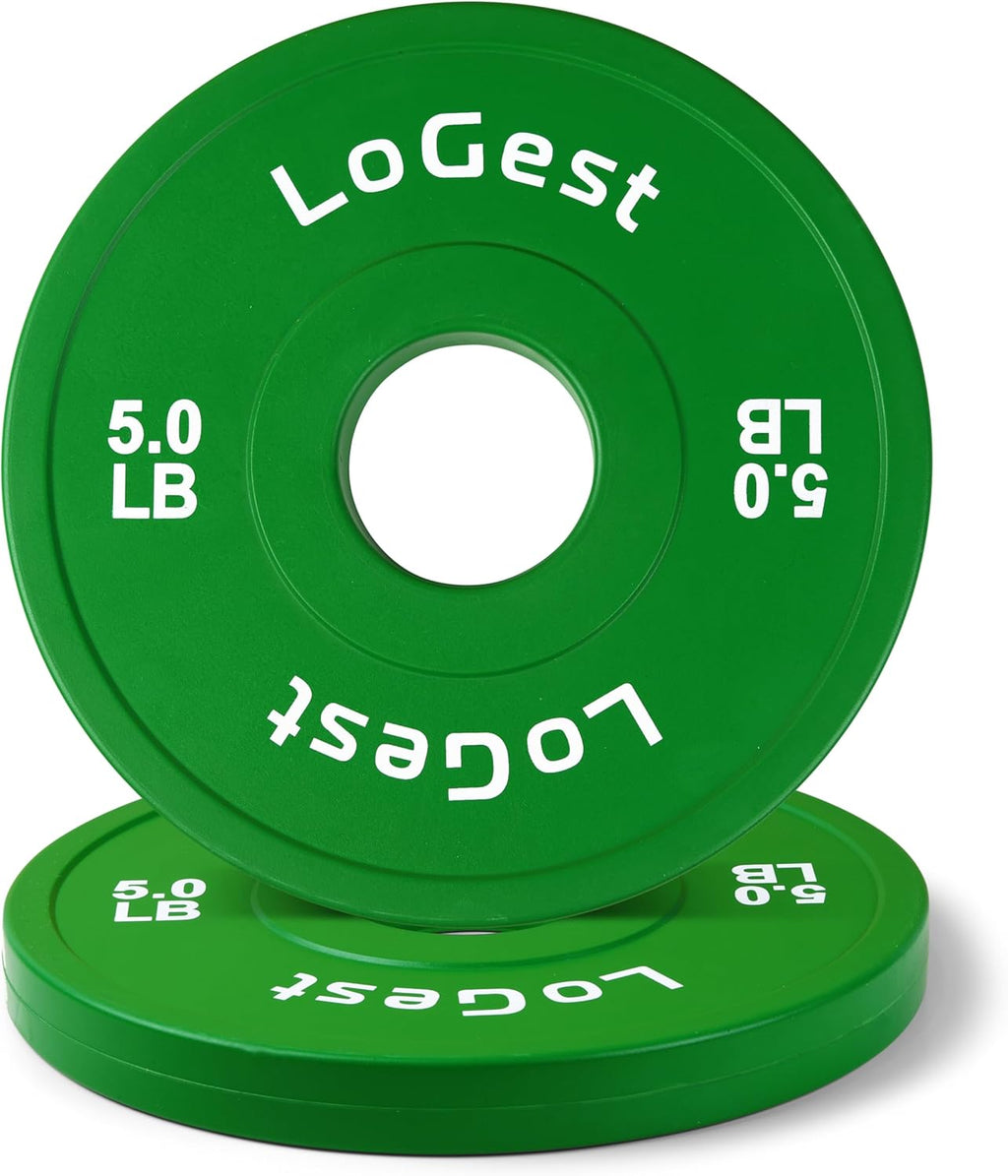 Change Weight Plates 0.50LB 1.25LB 2.5LB 5LB Set Weight Plates for Olympic Bars Perfect for Strength Training Weight Plates Exercise Balance Increase Fractional Plate Olympic Bumper Plates