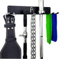 ) Gym Storage Hanger/Heavy Duty Multi-Purpose Gym Rack for Lifting Belts, Chains, Exercise Bands, Jump Ropes (Mounting Hardware Included)